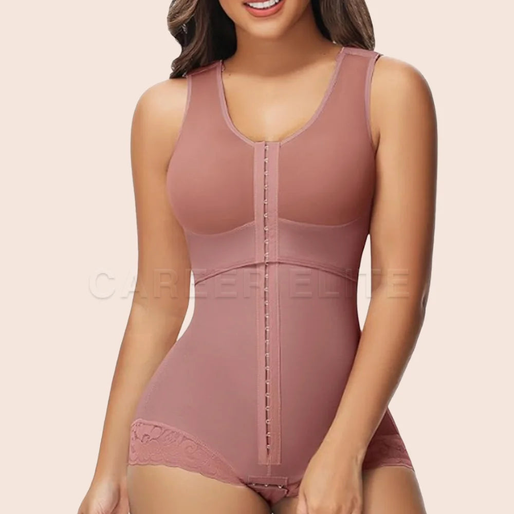 Fajas Colombianas Women's Bodysuit Tummy Control Bust Support Compression Shapewear for Postpartum Daily Wear Slimming Effect
