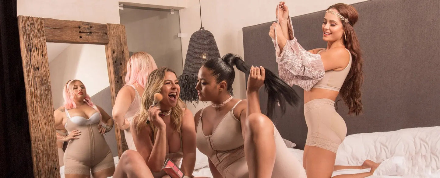 Fajas Colombianas Women's Bodysuit Tummy Control Bust Support Compression Shapewear for Postpartum Daily Wear Slimming Effect