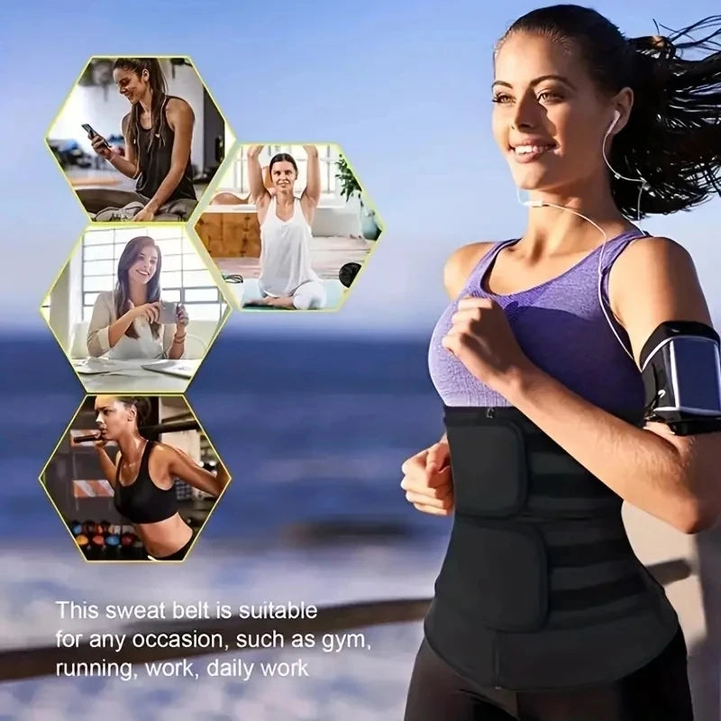 Women Waist Trainer Fitness Sauna Sweat Neoprene Slimming Belt Girdle Shapewear Modeling Strap Body Shaper Waist Belt Corset