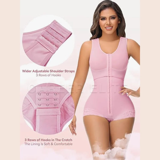 Fajas Colombianas Women's Bodysuit Tummy Control Bust Support Compression Shapewear for Postpartum Daily Wear Slimming Effect